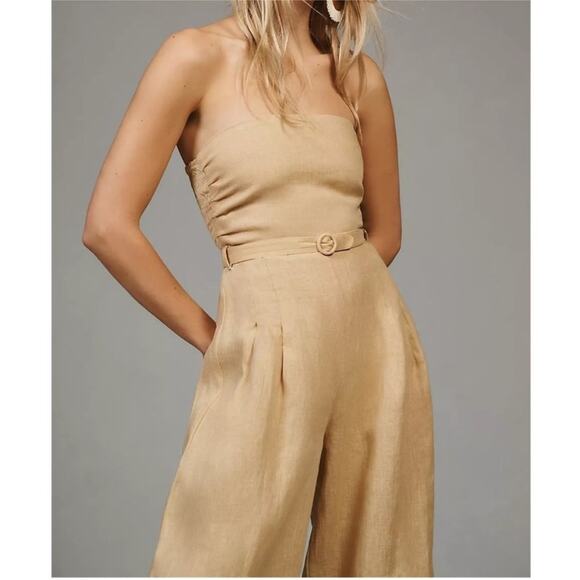 Faithfull the Brand Alegrias Jumpsuit WHEAT NWT Small NWT - Picture 6 of 16